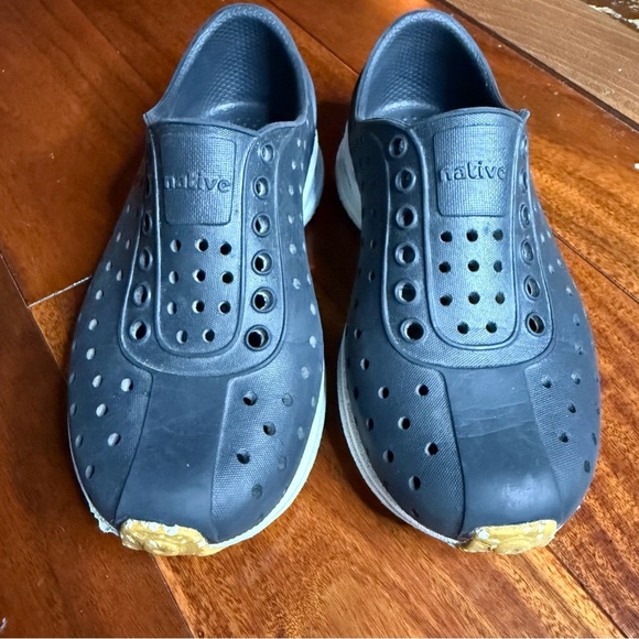 Black Perforated Water Shoes with Gum Outsole - Picture 12 of 12